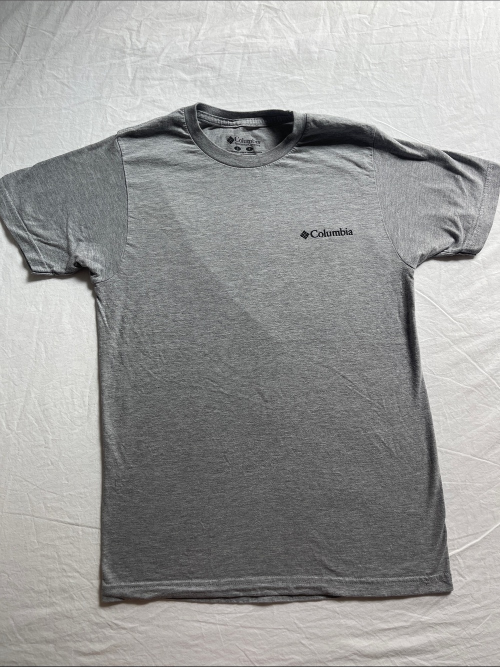 Columbia Gray Short Sleeve Crew Neck T-Shirt